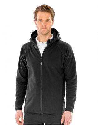 Heren Fleece Hooded Vest Result Recycled R906X